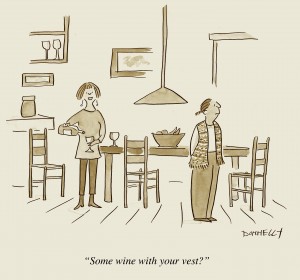 some wine with your vest