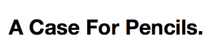 pencils